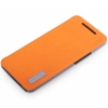 Rock Elegant Shell Flip Case / Book Cover HTC One (M7) - Oranje