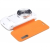 Rock Elegant Side Flip Case / Book Cover Galaxy S4 Zoom - Oranje
