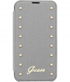 Guess Folio Book Case for Samsung Galaxy S5 - Studded Silver