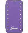 Guess Folio Book Case for Samsung Galaxy S5 - Studded Purple