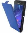 Mobiparts Premium Flip Case voor Sony Xperia M2 - Blue