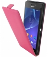 Mobiparts Premium Flip Case voor Sony Xperia M2 - Pink