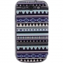 Xccess Book Stand Case voor Galaxy SIII i9300 - Aztec Blue