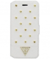 Guess Tessi Leather Book Case for Apple iPhone 6 - Studded White