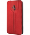 Ferrari Monte Carlo Book Case Real Leather for iPhone 5 / 5S Red
