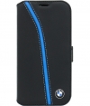 BMW Seat Piping Book Case for Samsung Galaxy S4 Mini - Zwart