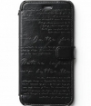 Zenus Lettering Diary Case for Apple iPhone Plus (5.5") - Black