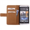 Mobilize Slim Wallet Book Case voor HTC One (M7) - Wit