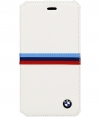 BMW M Tricolor Book Case for Apple iPhone 6 (4,7") - White