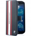 BMW Motorsport Book Case for Samsung Galaxy S4 - Navy Blue