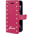 Guess Studded Folio Book Case voor Apple iPhone 5C - Pink