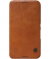 Nillkin Qin Slim PU Leather Book Case voor Sony Xperia E4 - Bruin