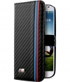 BMW M Collection Book Case Carbon M Stripe voor Samsung Galaxy S4