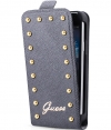 Guess Studded Flip Case voor Samsung Galaxy S4 i9505 - Silver
