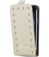 Guess Studded FlipCase voor Samsung Galaxy S4 Mini i9195 - Cream