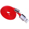 Remax KingKong Lightning USB Data Flat Cable - Red (100cm)
