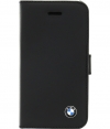 BMW Real Leather Book Case Black voor Apple iPhone 4 / 4S