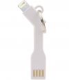 USB Tag lader / Data cable voor Apple Lightning toestellen - Wit