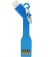 USB Tag lader / Data cable voor Apple Lightning toestellen -Blauw