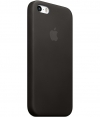 Originele Apple Hard Cover echt leer Zwart voor Apple iPhone 5/5S