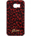 Guess Animal Leopard Folio TPU Case for Samsung Galaxy S6 - Red