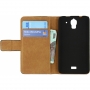 Mobilize Slim Wallet Book Case voor Huawei Ascend Y360 - Zwart