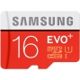 Samsung EVO+ 16GB MicroSDHC Class 10 / UHS-1 (80MB/s) - MB-MC16D