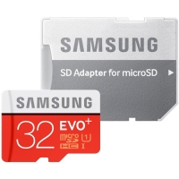 Samsung EVO+ 32GB MicroSDHC Class 10/ UHS-1 (80MB/s) + SD-adapter
