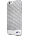 BMW Real Carbon Fiber Hard Case Silver Apple iPhone 6 Plus (5,5")