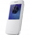 Huawei Origineel S-View Book Cover voor Huawei Ascend G7 - Wit