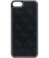 Guess 4G Aluminium Hard Case voor Apple iPhone 5/5S/SE - Zwart