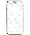 Guess 4G TPU Case Back Cover voor Apple iPhone 5/5S/SE - Zilver