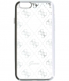 Guess 4G TPU Back Cover voor Apple iPhone 6/6S (4,7") - Zilver