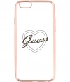 Guess TPU Case Signature Heart - Apple iPhone 6/6s 4,7" - Rosé