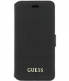 Guess Saffiano PU Leather Book Case voor iPhone 6(S) 4.7" - Zwart