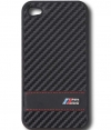 BMW M Collection Hard Case Carbon Stripes voor Apple iPhone 4(S)