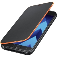 Samsung Neon Flip Cover EF-FA320PB voor Galaxy A3 (2017) - Zwart