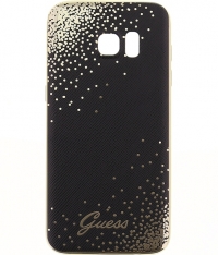 Guess Dots Soft TPU Case voor Samsung Galaxy S7 Edge - Zwart