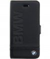 BMW Imprint Real Leather Book Case - Apple iPhone 5/5S/SE - Zwart