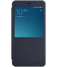 Nillkin Sparkle S-View Book Case voor Xiaomi Redmi Note 4 - Zwart
