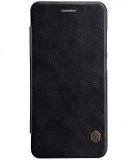 Nillkin Qin PU Leather Book Case voor Huawei P10 Lite - Zwart