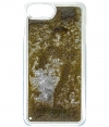Guess Liquid Glitter Triangle HardCase - iPhone 7 (4.7") - Goud