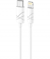 Usams U-Gee USB Type-C naar Lightning Kabel (100cm) - Wit