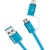 Remax Aurora USB naar Micro USB en Lightning Kabel - Blauw (1m)