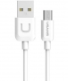 Usams U-Turn Standaard USB naar MicroUSB Kabel (100cm) - Wit