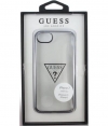 Guess TPU Case Triangle voor Apple iPhone 6/6S/7/8 (4.7") Zilver