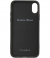 Ferrari Vertical Stripe Leather Hard Case iPhone X/XS - Zwart