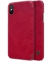 Nillkin Qin PU Leather Book Case Apple iPhone X/XS (5.8") - Rood