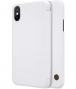 Nillkin Qin PU Leather Book Case - Apple iPhone X/XS (5.8") - Wit