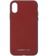 Cerruti Leather Case Burgundy - Apple iPhone X/XS (5,8'') - Rood